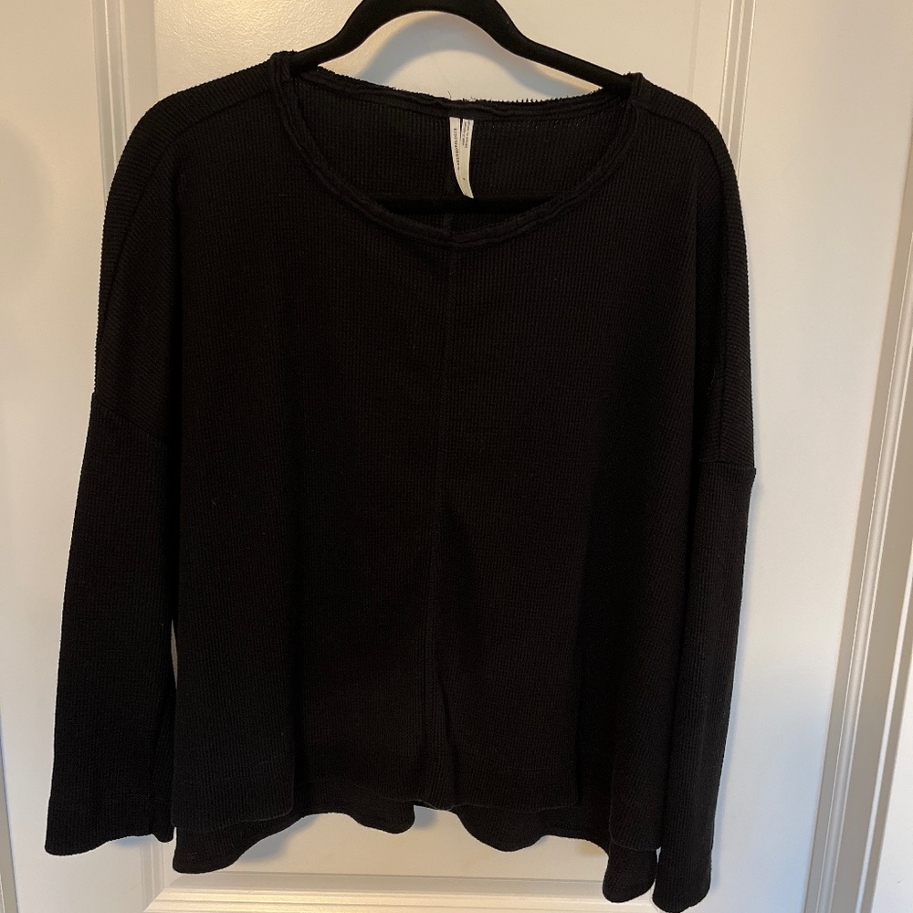 Anthropologie Black Waffle